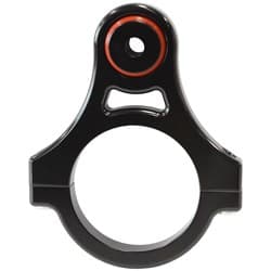 BILLET EXHAUST HANGERS 2.5" BLACK WITH SOFT HITEMP BOOT