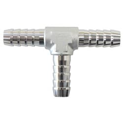 ALUMINIUM T - PIECE 3MM / 1/8"SILVER TEE VACUUM SILICONE HOS