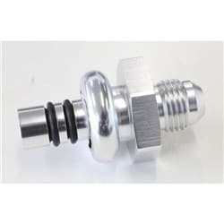 FORD EFI REGULATOR ADAPTER -6AN WITH .435" SHANK SILVER
