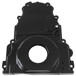 HOLDEN / CHEV LS BILLET 2 PIECTIMING COVER BLACK ANODISED