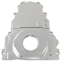HOLDEN / CHEV LS BILLET 2 PIECTIMING COVER SILVER ANODISED