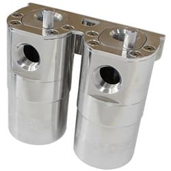 DUAL CATCH CAN -10ORB AIR / OIL SEPARATOR DIESEL
