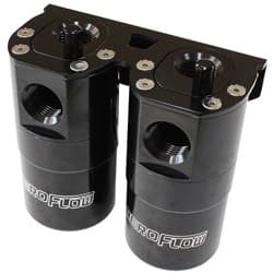 DUAL CATCH CAN -10ORB AIR / OIL SEPARATOR DIESEL