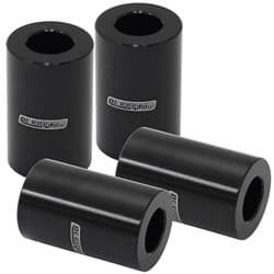 BILLET BOLT SPACERS M6 BLACK 19mm LONG PACK OF 4