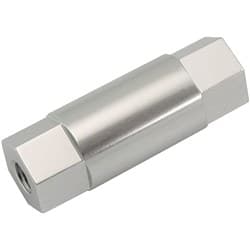 M6 FEMALE HEX SPACER SILVER 1 PER PACK 40mm LENGTH