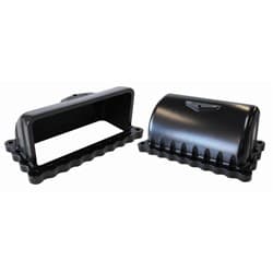 BURST PANEL DEFLECTOR SHIELD HARD ANODISED BLACK FINISH