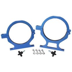 NOS BOTTLE BILLET BRACKETS *PAIR* BLUE NITROUS