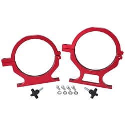 NOS BOTTLE BILLET BRACKETS *PAIR* RED NITROUS