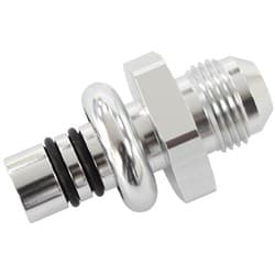 FORD EFI REGULATOR ADAPTER -8AN WITH .550" SHANK SILVER