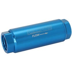 AEROFLOW PRO FILTER 60 MICRON BLUE FEMALE -8 ORB 1.25" x3.5"
