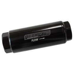 AEROFLOW PRO FILTER 10 MICRON BLACK FEMALE -8 ORB 1.25"x3.5"