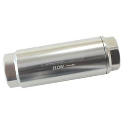 AEROFLOW PRO FILTER 10 MICRON SILVER FEMALE -8 ORB 1.25x3.5"