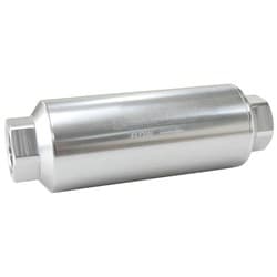 AEROFLOW PRO FILTER 10 MICRON SILVER FEMALE -12 ORB 2.4" x7"
