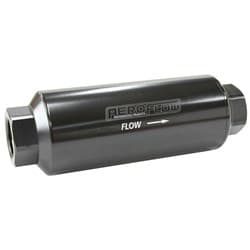 AEROFLOW PRO FILTER 100 MICRONBLACK FEMALE -12ORB 2" x 5.5"