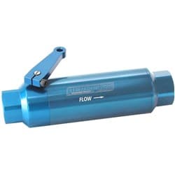 -12ORB INLINE FILTER WITH BALLVALVE STAINLESS STEEL 60 micr