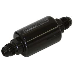 AEROFLOW FILTER 40 MICRON BLACK -6AN 1.25" x 3" NOTES