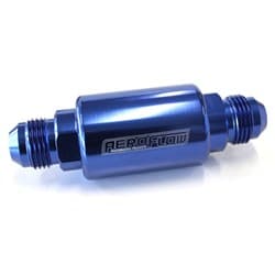 AEROFLOW FILTER 40 MICRON BLUE -8AN 1.25" x 3" NOTES