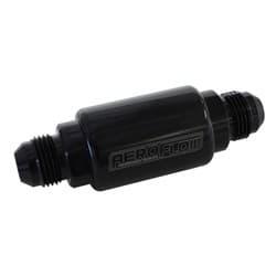 AEROFLOW FILTER 40 MICRON BLACK -8AN 1.25" x 3" NOTES