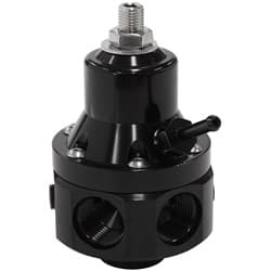 2000HP EFI FUEL PRESSURE REG 4 PORT -8ORB E85 ALCOHOL BLACK