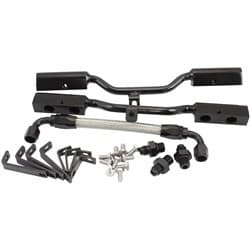 SBC EFI FUEL RAIL KIT INTAKE MANIFOLD AIR GAP CHEV 350