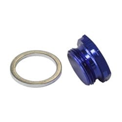 HOLLEY INLET BOWL BLANK PLUG BLUE 7/8" X 20 PLUG / BLANK