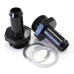 HOLLEY INLET FITTING 1/2" BARBBLACK 7/8" X 20 TO 3/8" BARB