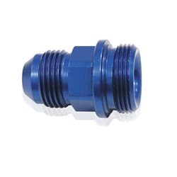 HOLLEY INLET FITTING -6AN BLUE 7/8" X 20 TO -6AN SHORT