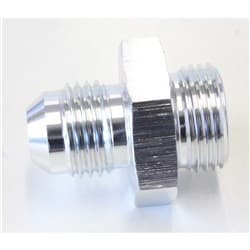 CARTER/EDELBROCK FITTING -6 SILVER 5/8" X 20 TO -6AN