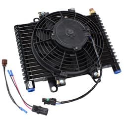 13.5 x 9" COMP TRANS COOLER WITH 120w FAN & SWITCH 1/2NPT