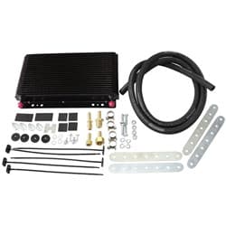 11" x 6" x 1-1/2" 3/8" BARB TRANS OIL COOLER KIT