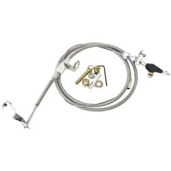 AEROFLOW KICKDOWN POWERGLIDE CABLE CHROME FINISH