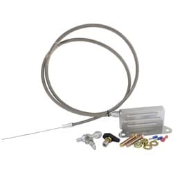 AEROFLOW KICKDOWN GM TH400 CABLE CHROME FINISH