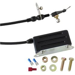 AEROFLOW KICKDOWN GM TH400 CABLE BLACK FINISH