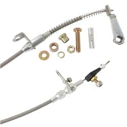 AEROFLOW KICKDOWN FORD AOD CABLE CHROME FINISH