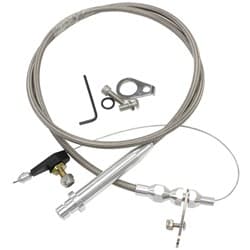AEROFLOW KICKDOWN GM TH350 CABLE CHROME FINISH