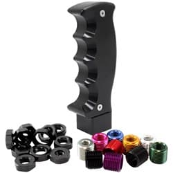 PISTOL BLACK GEAR KNOB MANUAL SHIFT SHIFTER BALL UNI M16