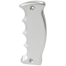 BARE PISTOL GRIP SIDE PLATE PASSENGER HANDLE SILVER