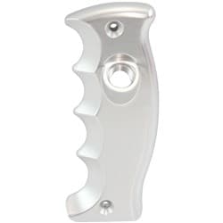 BUTTON PISTOL GRIP SIDE PLATE PASSENGERS SIDE HANDLE SILVER