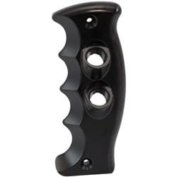 DUAL BUTTON PISTOL GRIP SIDE PLATE PASSENGER HANDLE BLACK