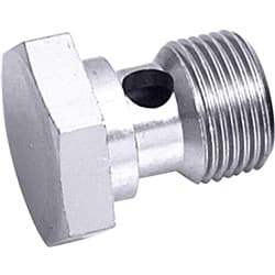 Banjo Bolt M12 x 1.25 Thread Silver