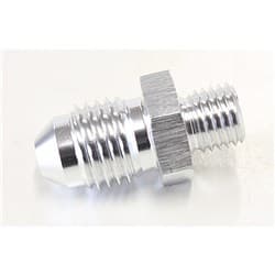 METRIC M8 X 1.0MM TO -4AN SILVER MALE M8X1.0MM TO -4AN