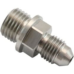 METRIC M14 X 1.5MM TO -4AN MALE M14 X 1.5MM TO -4AN S/S