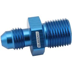 METRIC M14 X 1.25MM TO -4AN BLUE MALE M14 X 1.25MM TO -4AN