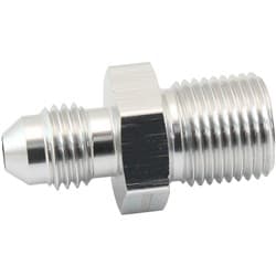 METRIC M14 X 1.25MM TO -4AN SILVER MALE M14 X1.25MM TO -4