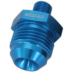 METRIC M10 X 1.0MM TO -10AN BLUE MALE M10x1.0MM TO -10AN