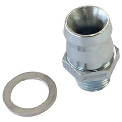 METRIC M14 X 1.5 TO 5/8" SHORTBARB SIT BOOSTED TURBO STEEL