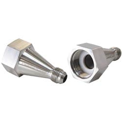 NITROUS BOTTLE ADAPTER -6AN STEEL FINISH FILTER INCLUDED