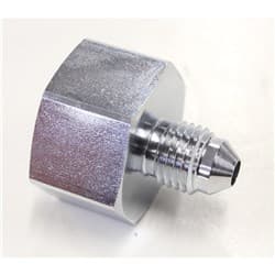 NITROUS BOTTLE ADAPTER -4AN STEEL FINISH SUITS BOC BOTTLE