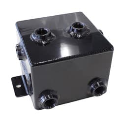 FABRIC ALLOY UNIV TANK 1L X 6 -8 ORB BLACK WITH MOUNT TABS