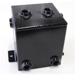 FABRIC ALLOY UNIV TANK 2L X 6 -8 ORB BLACK WITH MOUNT TABS
